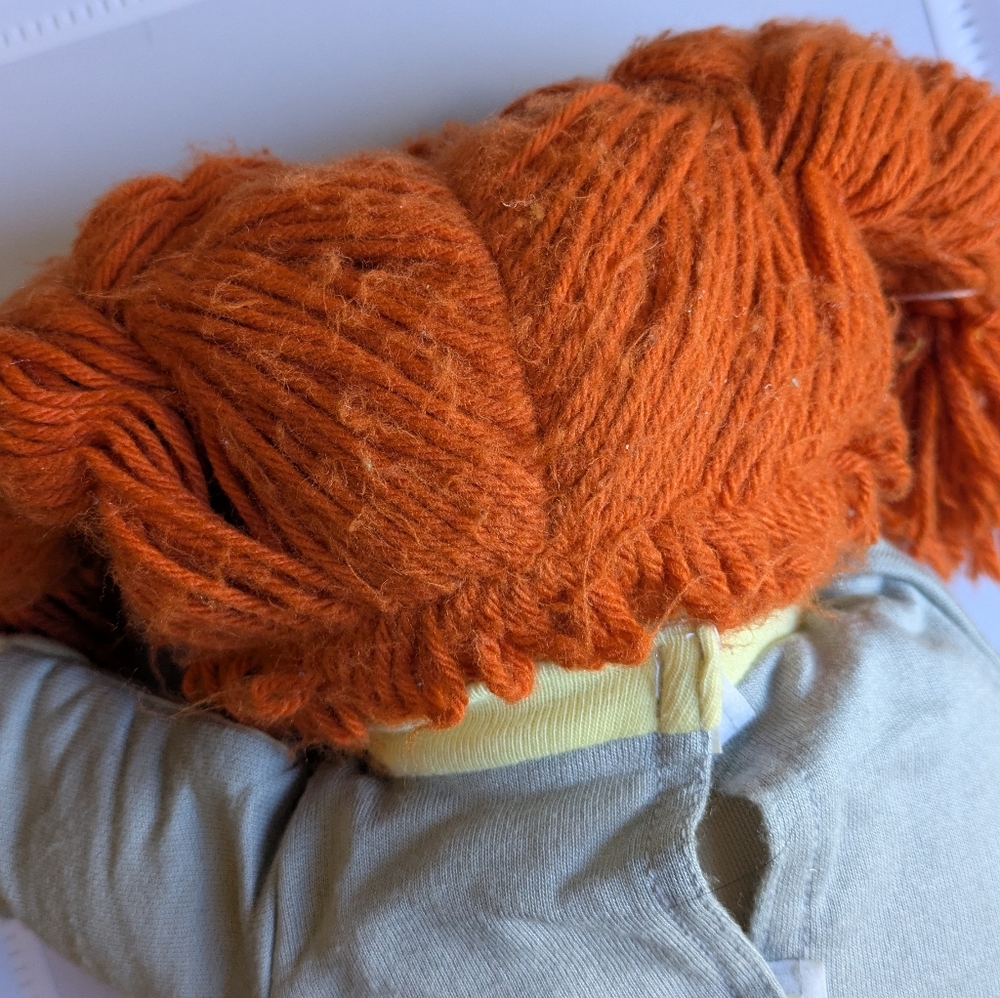 Braces Cabbage Patch Doll, Custom Vintage rare 80s redhead blue eye baby, braids - Picture 11 of 14